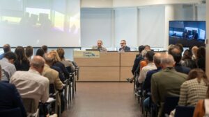 Il Presidente Travaglino nella conclusione del convegno.